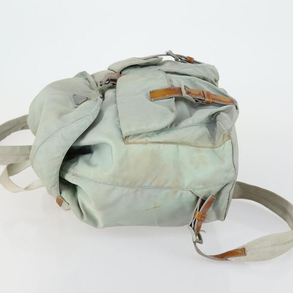 PRADA Backpack Nylon Light Blue Silver Auth 151340 main image 10